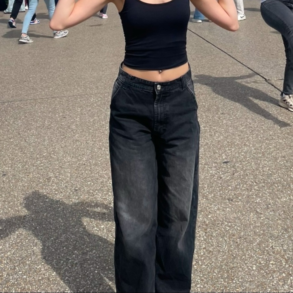 Baggy Black Women's Jeans